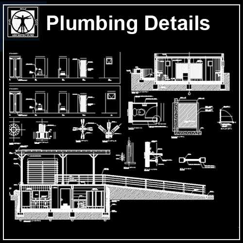 Plumbing Details&nbsp;,blocks,design,drawing